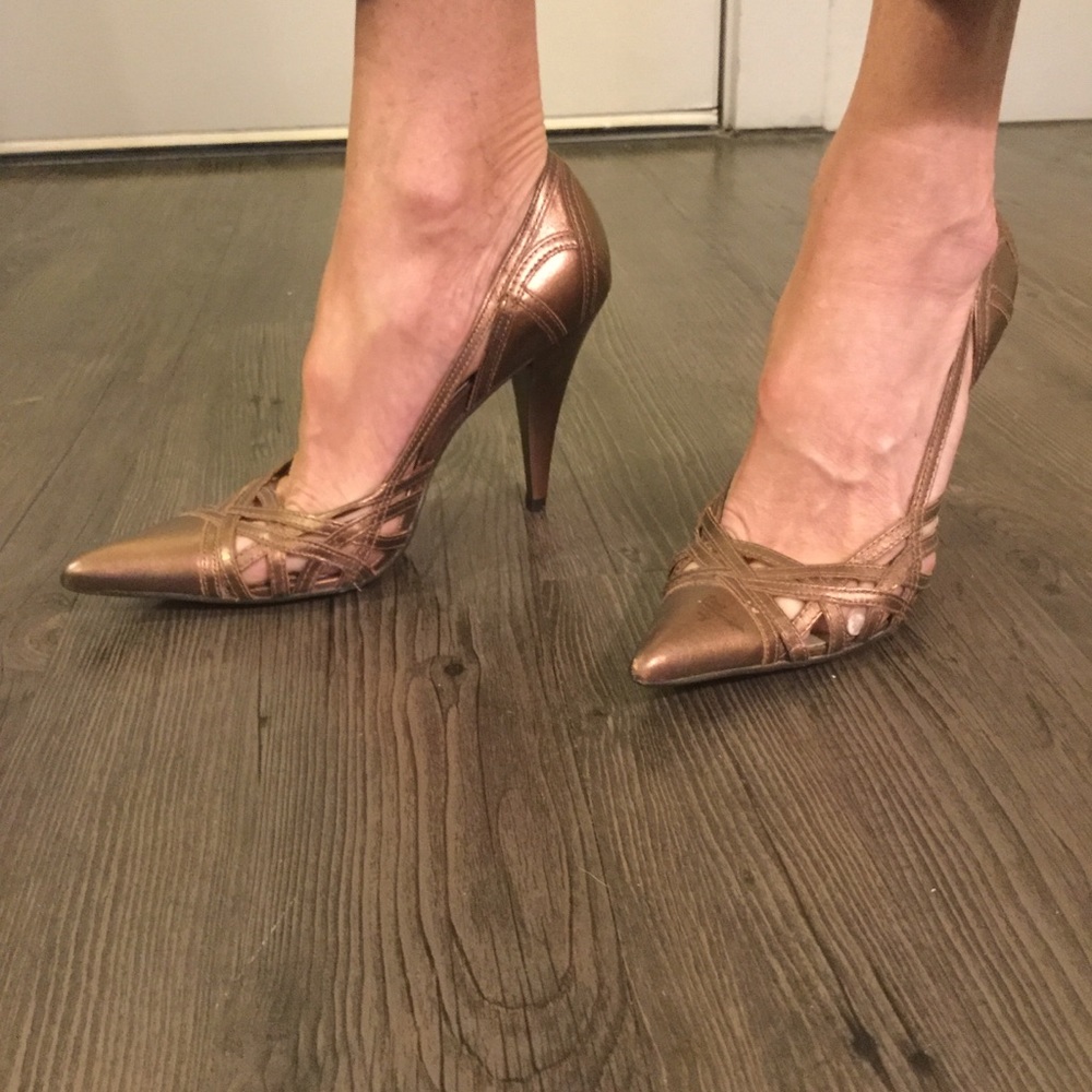 BCBG Bronze Pumps